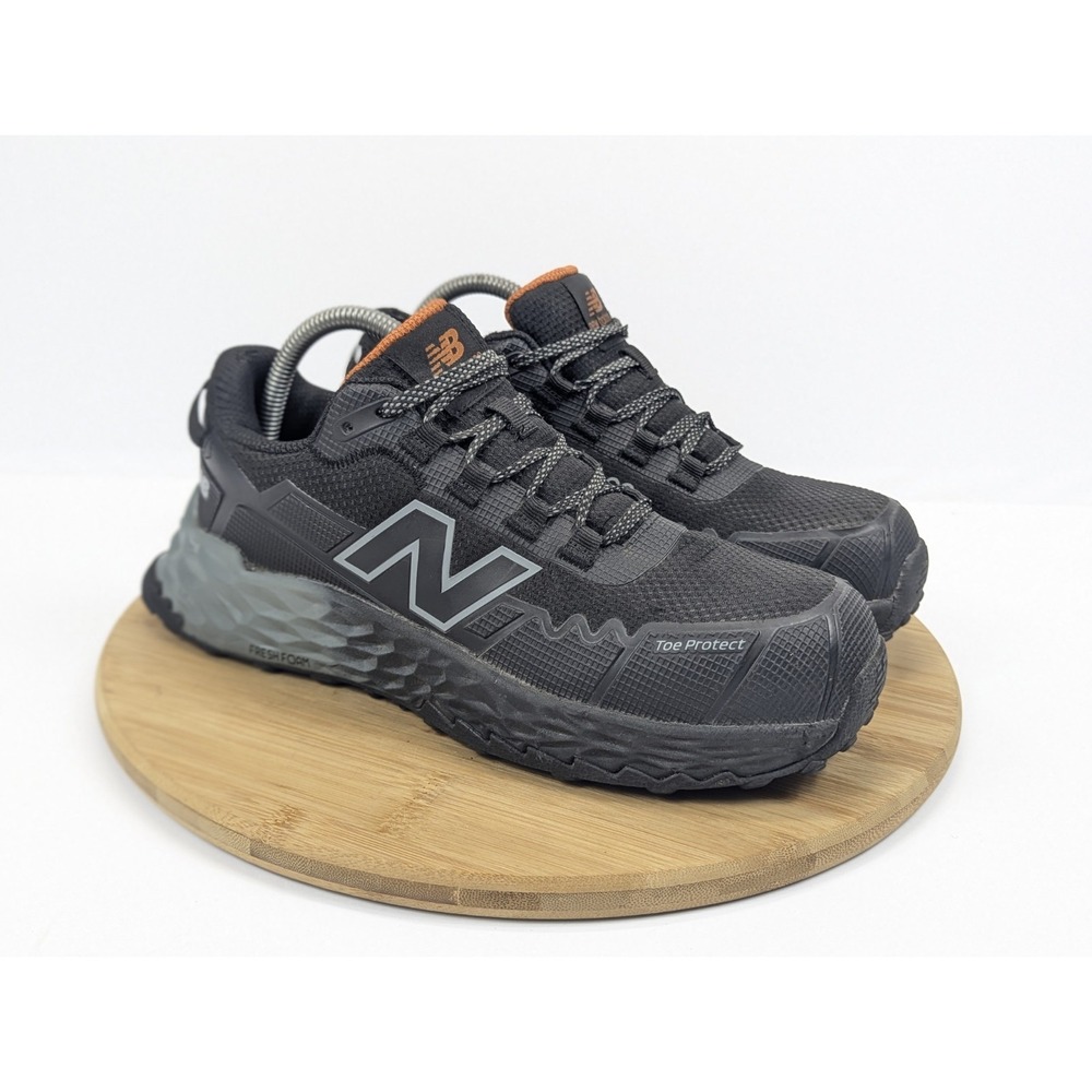 New Balance Fresh Foam Safety Shoes Womans 8 Steel Toe Work Sneakers Black Gray